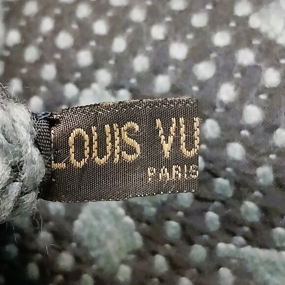 LOUIS VUITTON LV Monogram Teal Shine Scarf - Picture 8 of 9